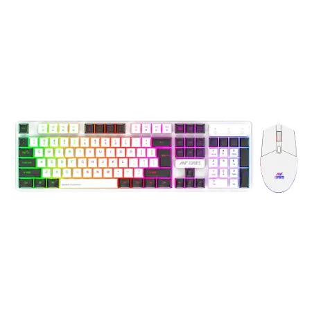 ANT ESPORTS KM1610 PRO BACKLIT GAMING COMBO KIT BLACK & WHITE (R-41183733)