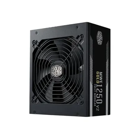 Cooler Master MWE 1250 Watt V2 80 Plus Gold Power Supply Black