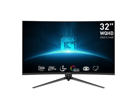 MSI G32CQ5P 31.5 Inch 170hz Refresh rate FHD VA Panel WQHD Curved Gaming Monitor
