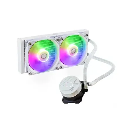 Cooler Master MasterLiquid 240L Core ARGB 240mm Close-Loop PWM AIO CPU Liquid Cooler - White