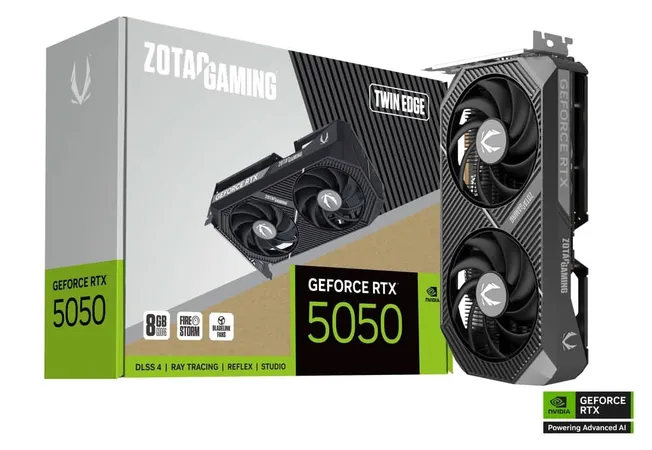 ZOTAC GAMING GeForce RTX 5050 Twin Edge Graphic Card ZT-B50500E-10M