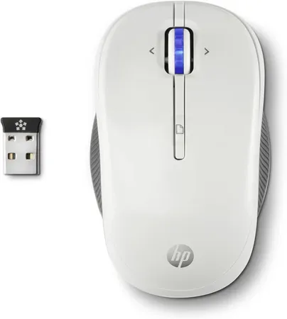 HP X3300 1600DPI 2.4GHz Optical Wireless Ambidextrous Mouse - White