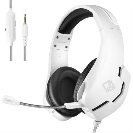COSMIC BYTE Stardust Wired Stereo Gaming Headphone With Gaming Mic ( White ) ( PC/PS4/PS5/Mac/OS )