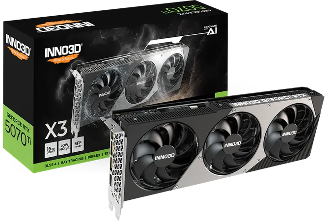 INNO3D RTX 5070 TI X3 16GB GRAPHICS CARD