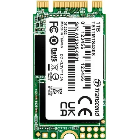 Transcend TS1TMTS430S 430S 1TB SATA 6Gb/s M.2 2242 SSD