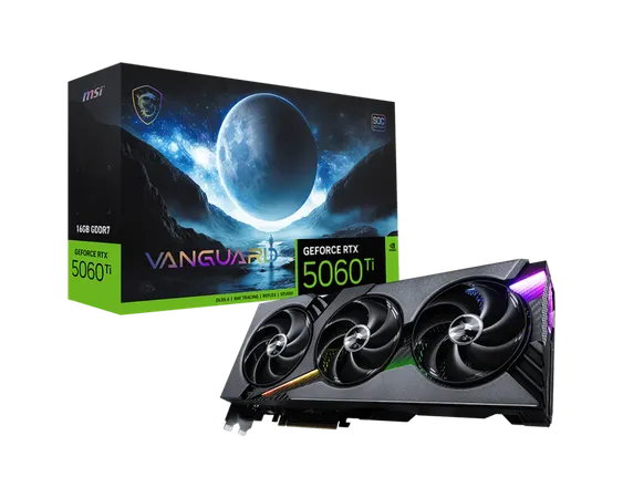 MSI GeForce RTX 5060 Ti Vanguard SOC 16GB Nvidia Graphic Card