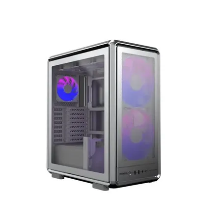Cooler Master MasterFrame 500 Mesh Silver ARGB E-ATX Mid Tower Cabinet with High-Airflow Mesh Front Panel, Addressable RGB Lighting, Modular Open-Frame Inspired Design And Up To 360mm Radiator Support