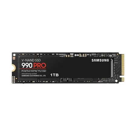SAMSUNG 990 PRO SSD 1TB PCIe 4.0 M.2 Internal Solid State Hard Drive, Fastest Speed for Gaming, Heat Control, Direct Storage and Memory Expansion for Video Editing, Heavy Graphics, MZ-V9P1T0B/AM