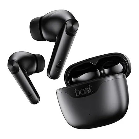 Boat Airdopes 207 TWS in Ear Earbuds, Bluetooth V5.3 (Carbon Black)