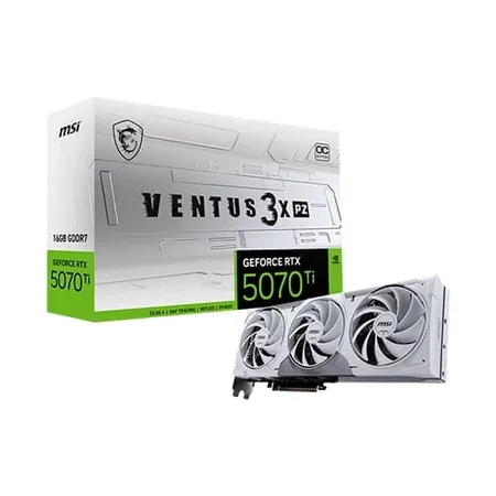 MSI RTX 5070 Ti Ventus 3X PZ OC White 16GB GDDR7 Graphics Card