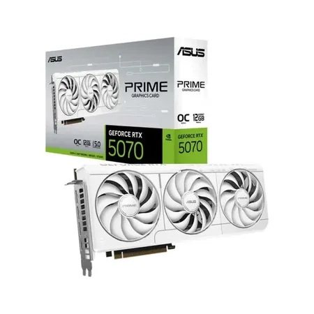 ASUS PRIME GeForce RTX 5070 White OC Edition 12GB GDDR7 (PRIME-RTX5070-O12G-WHITE)