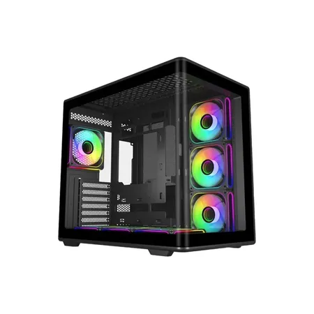 Cooler Master Elite 600 Tempered Glass ATX Mid‑Tower Computer Case - Black