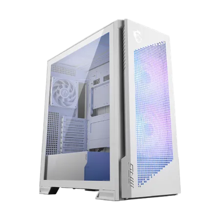 MSI MPG Velox 300R Airflow PZ Mid Tower Gaming PC Case - White