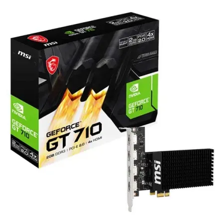 MSI GT 710 2GD3H 4HDMI Gaming Graphics Card (GT-710-2GD3H-4HDMI)