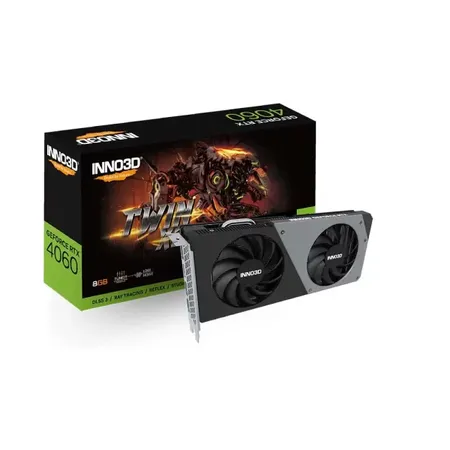INNO3D GeForce RTX 4060 Twin X2 8GB Graphic Card N40602-08D6-173051N