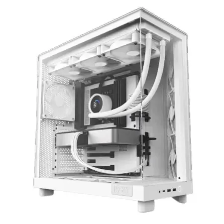NZXT H6 Flow RGB ATX Mid Tower Cabinet (White)