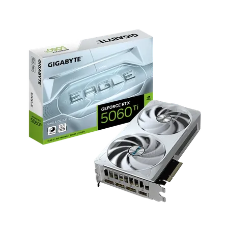 GIGABYTE RTX 5060 Ti Eagle OC Ice 16GB White Nvidia Graphic Card