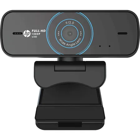 HP W300 1080P HD Web Camera with Built-in Mic and Wide Angle View