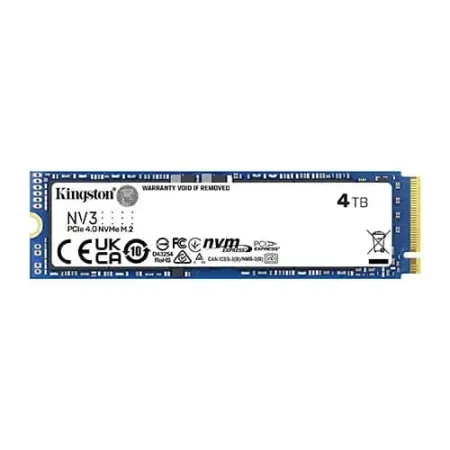 Kingston NV3 4TB Gen4.0 NVMe M.2 Internal SSD (SNV3S/4000G)