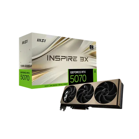 MSI RTX 5070 INSPIRE 3X OC 12GB GDDR7 GRAPHICS CARD (G5070-12)