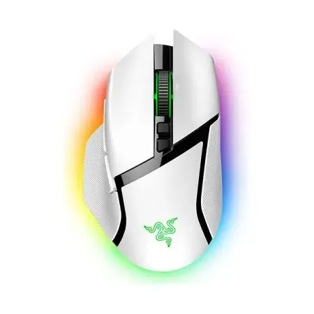 RAZER BASILISK V3 PRO WHITE EDITION - ERGONOMIC WIRELESS GAMING MOUSE RZ01-04620200-R3A1
