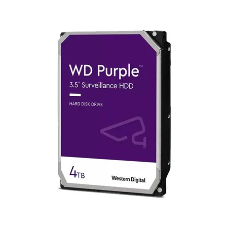 Western Digital 4TB WD Purple SATA Interface, Transfer Rate Up to 175MB/s, 256MB Cache, Surveillance Hard Drive