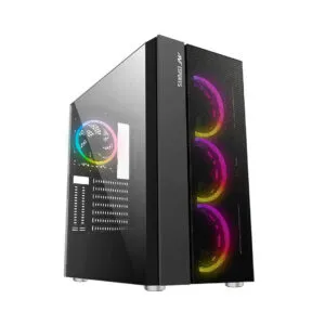 Ant Esports ICE-521MT Mid Tower Gaming Cabinet with Transparent Tempered Glass