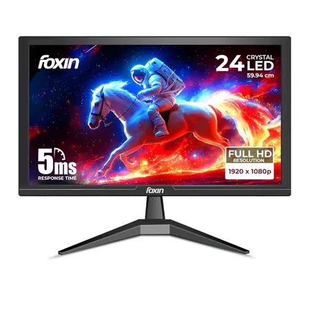Foxin 24" 60Hz 5ms Crystal Flat Full HD LED Monitor Wall Mountable