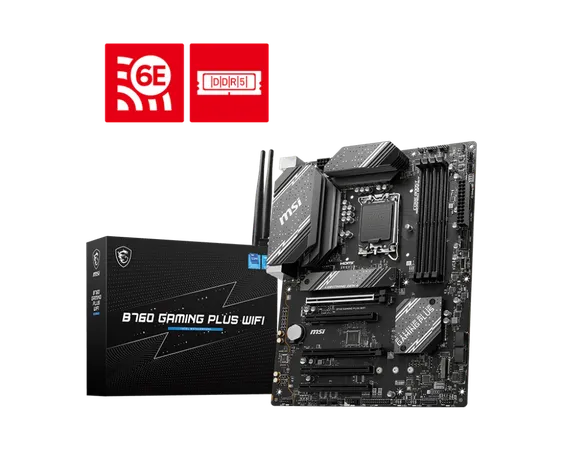 Msi B760 Gaming Plus Wifi Lga1700 Atx Motherboard (B760-GAMING-PLUS-WIFI)