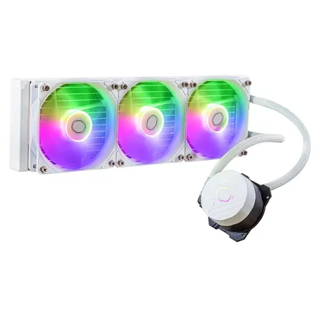 Cooler Master MasterLiquid 360L Core ARGB 360mm Close-Loop PWM AIO CPU Liquid Cooler - White