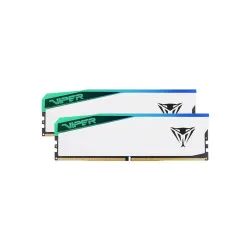 Patriot Viper Elite 5 RGB 32GB (32GBX1) DDR5 CL30 6000MHz RAM - White