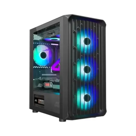 Ant Esports 205 Air Argb Gaming Cabinet Black (205-AIR-BLACK)