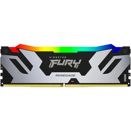 Kingston Fury Renegade RGB 32GB (32GBx1) DDR5 6400MHz Silver-Black Desktop RAM KF564C32RSA-32