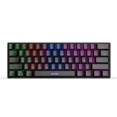 ANT ESPORTS MK1300 Mini 60% RGB Mechanical Wired Gaming Keyboard (Black) (Blue Switch) (Clicky Switch) (MK1300)