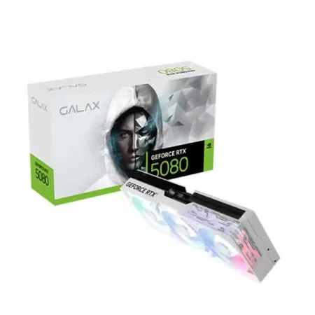 GALAX GeForce RTX 5080 EX Gamer 1-Click OC 16GB GDDR7 White Graphic card 58NZN6MDBZWH