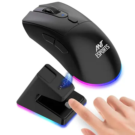 ANT ESPORTS GM900 WIRELESS OPTICAL GAMING MOUSE WITH CHARGING DOCK - BLACK (ETA-SD-20240605140)
