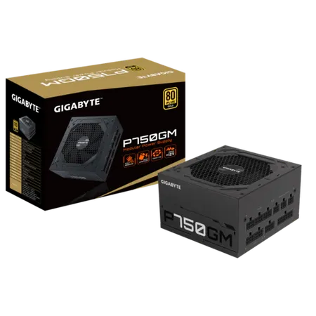 GIGABYTE P750GM 750W 80+ Gold Fully Modular ATX 2.0 Power Supply