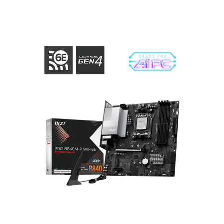 MSI Pro B840M-P Wifi6e DDR5 AMD Motherboard