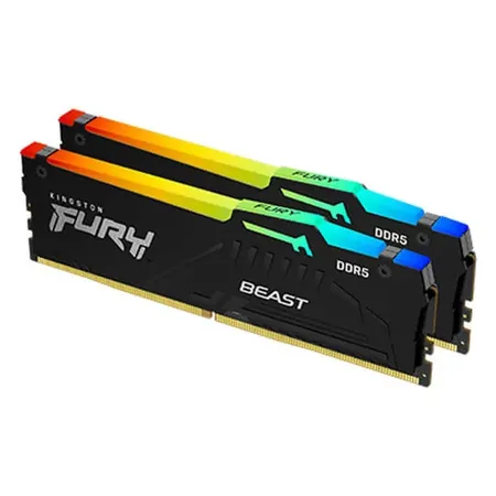 KINGSTON Fury Beast RGB Expo 64GB ( 32GB x 2 ) 6000MHz DDR5 RAM ( Black ) ( CL30 )