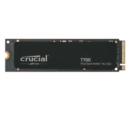 Crucial T700 4TB Gen5 NVMe M.2 SSD with heatsink - Up to 12,400 MB/s - DirectStorage Enabled - CT4000T700SSD5 - Gaming, Photography, Video Editing & Design - Internal Solid State Drive