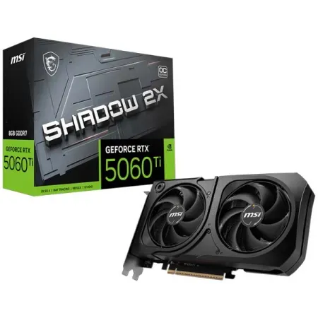 MSI GeForce RTX 5060 Ti 8GB SHADOW 2X OC PLUS GDDR6 Graphics Card