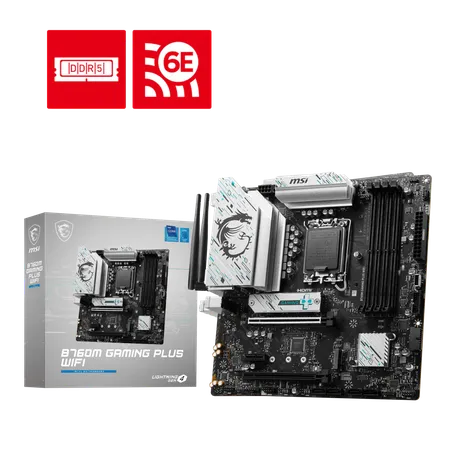 Msi B760M Gaming Plus Wifi Ddr5 Lga1700 Micro Atx Motherboard (B760M-GAMING-PLUS-WIFI)
