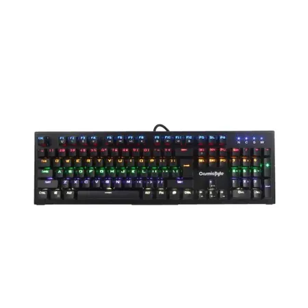COSMIC BYTE CB-GK-07 AURORA MECHANICAL KEYBOARD WITH RAINBOW LED, BACKLIGHT EFFECTS, ANTI-GHOSTING