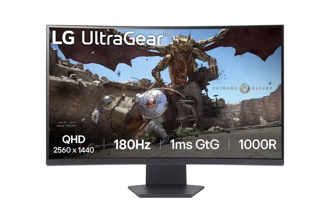 LG ULTRAGEAR 32GS60QC 32 INCH CURVED GAMING MONITOR