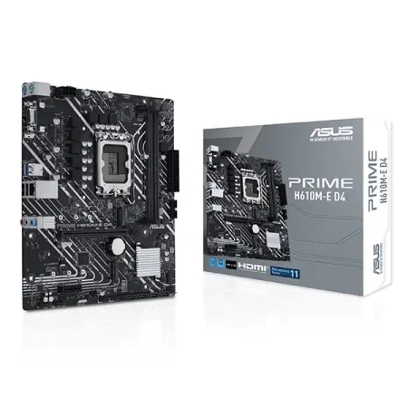 Asus Prime H610M-E D4 Intel Motherboard Supports Intel 12th, 13th & 14th Gen Processors