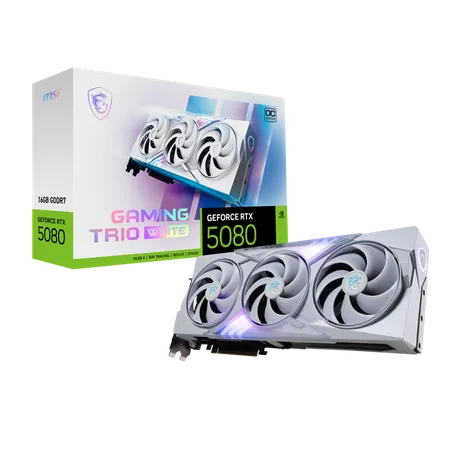 MSI RTX 5080 Gaming Trio OC 16GB GDDR7 Graphics Card