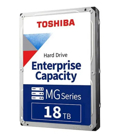 Toshiba 18TB MG09ACA18TE 512e Enterprise Helium-sealed NAS 3.5 Inch SATA Hard Disk