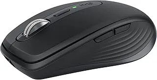 Logitech MX Anywhere 3S Compact Wireless Mouse with Free Adobe Subscription, Fast Scrolling, 8K DPI Any-Surface Tracking, Quiet Clicks, Programmable Buttons, USB C, Bluetooth - Graphite