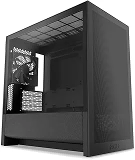 NZXT H3 Flow (2025) Micro-ATX Mid-Tower Computer Case/Gaming Cabinet - Black | Support Micro-ATX, Mini-ITX | Included 1 Rear Fan - CC-H31FB-01
