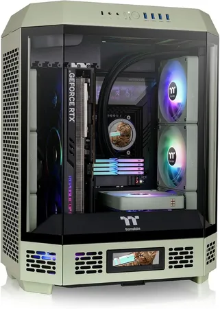 THERMALTAKE THE TOWER 600 ATX MICRO TOWER CASE GREEN